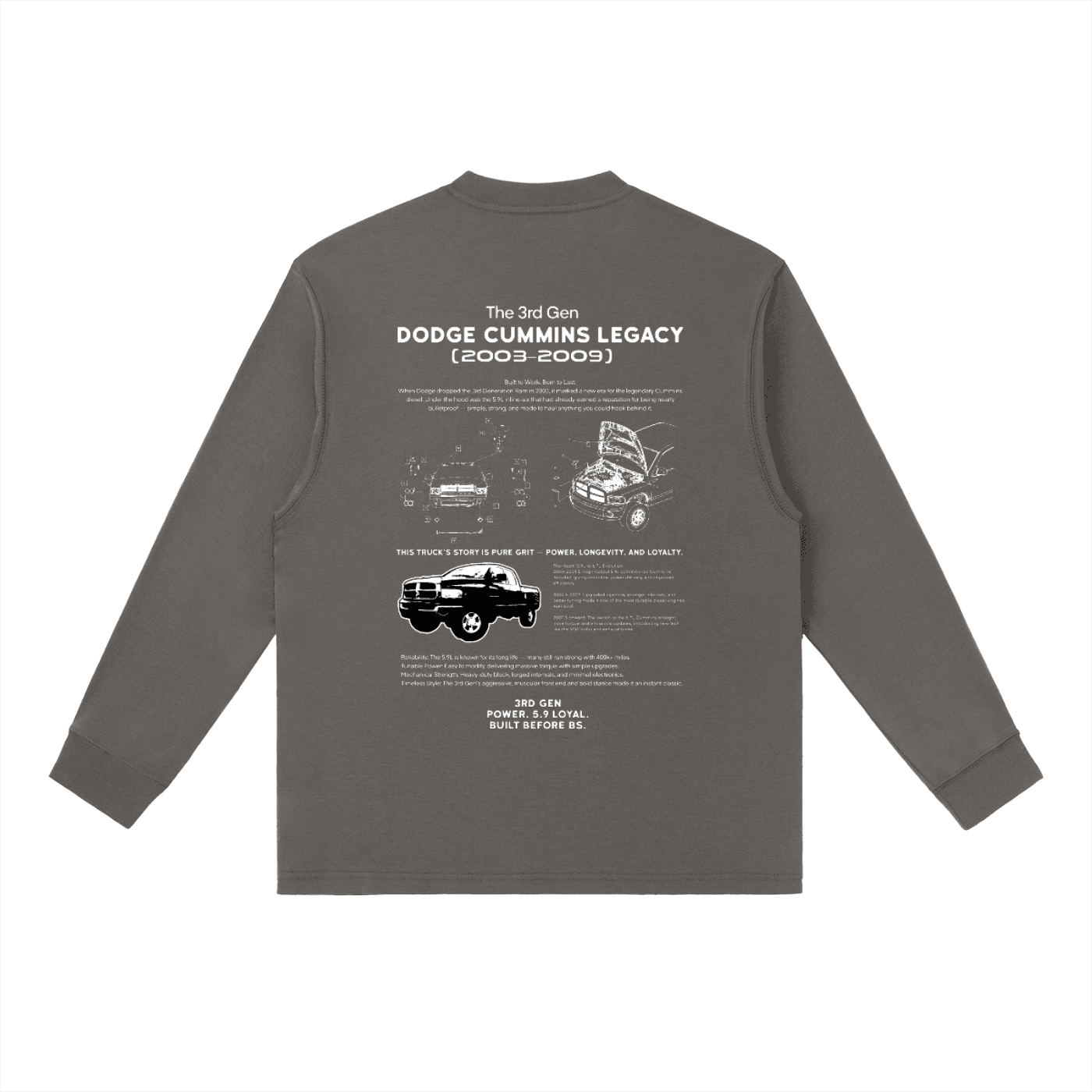 3rd Gen Dodge Cummins Classic Series Long Sleeve — 5.9L — image 2